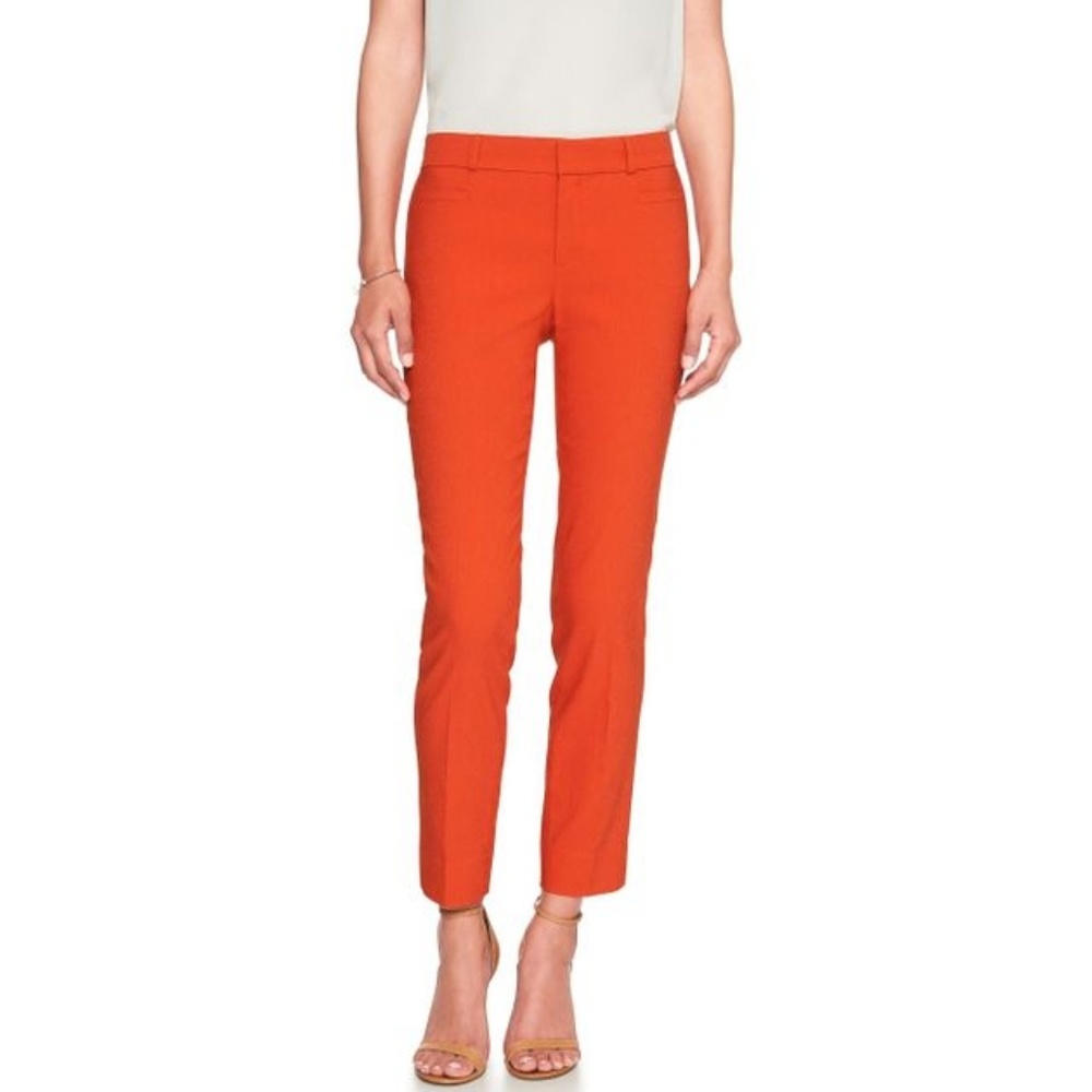 Textured Slim Ankle Pants